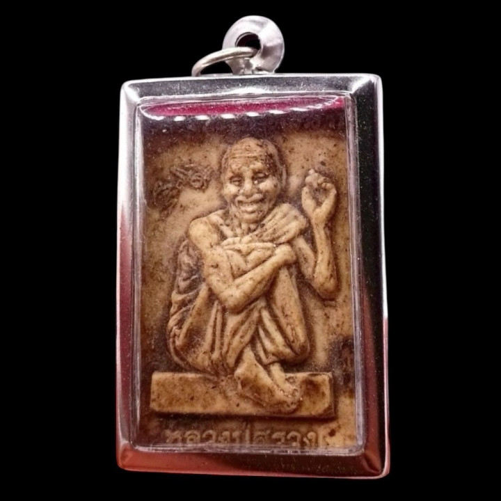 Luang Pu Suang Amulet Pendant Stainless Steel