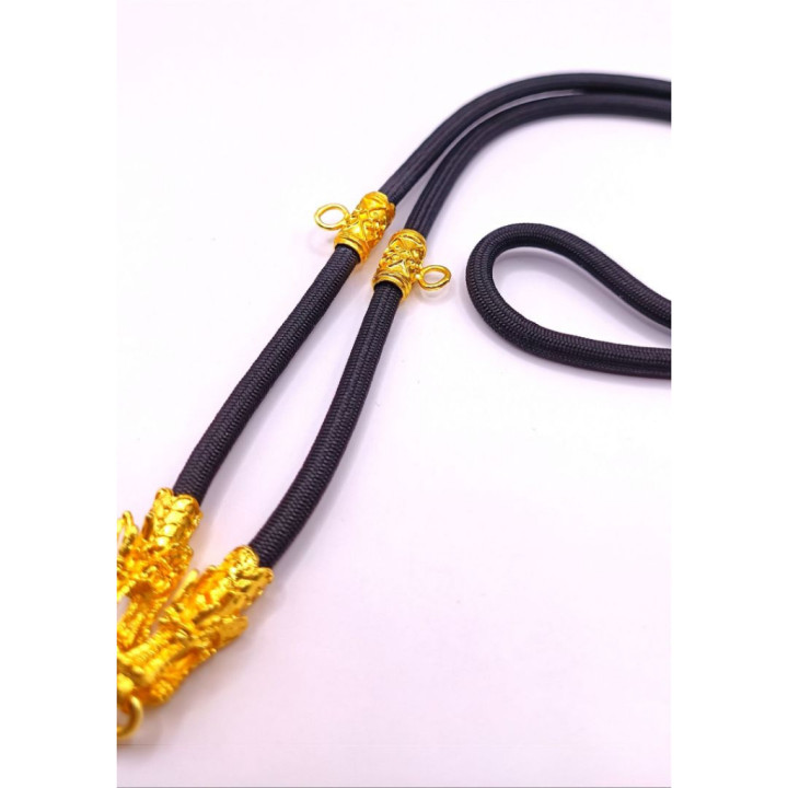 Dragon Head Rope Necklace 24 inch for Amulet