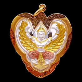 Garuda Luang Por Warah Amulet 2567 Gold Plated