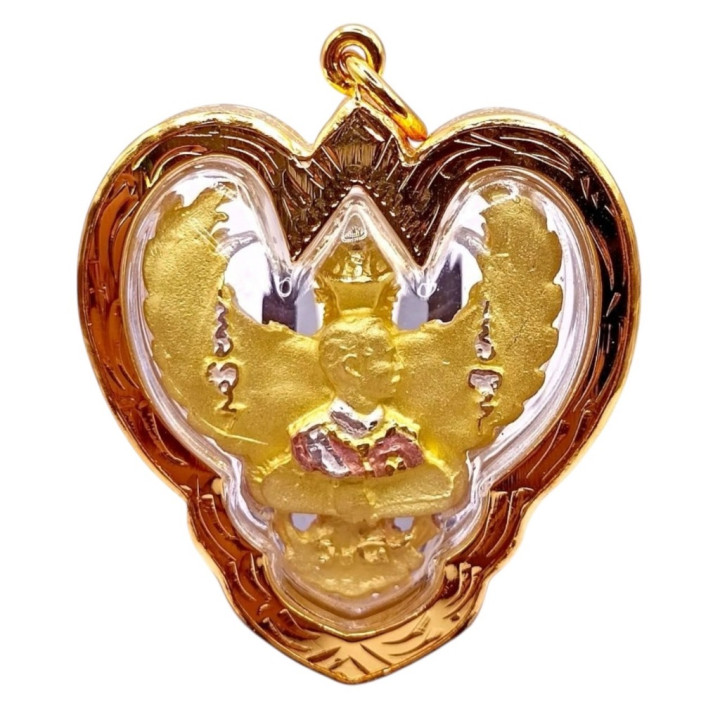 Garuda Luang Por Warah Amulet 2567 Gold Plated