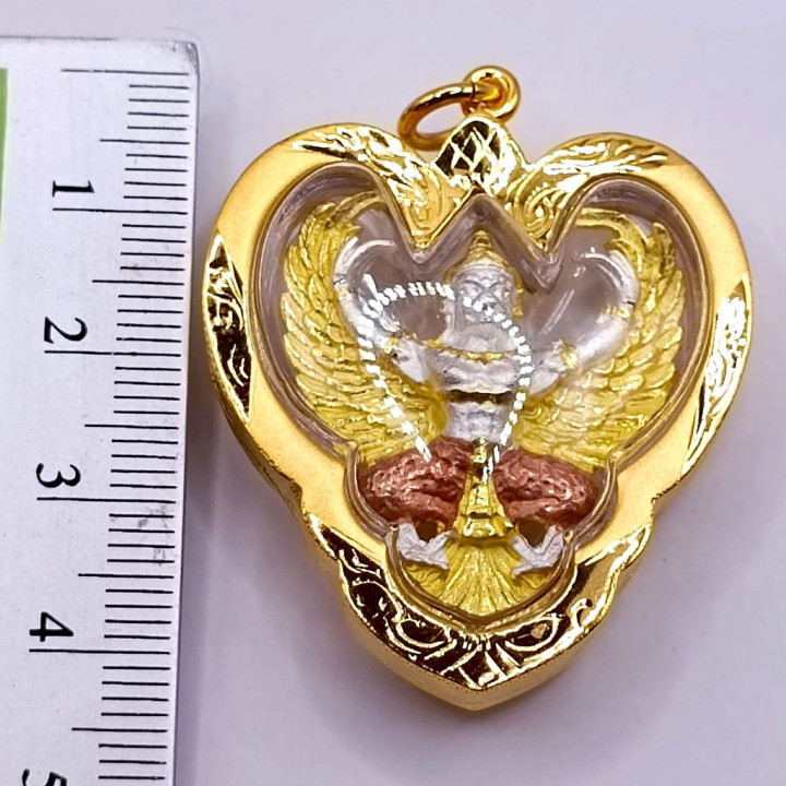 Garuda Luang Por Warah Amulet 2567 Gold Plated