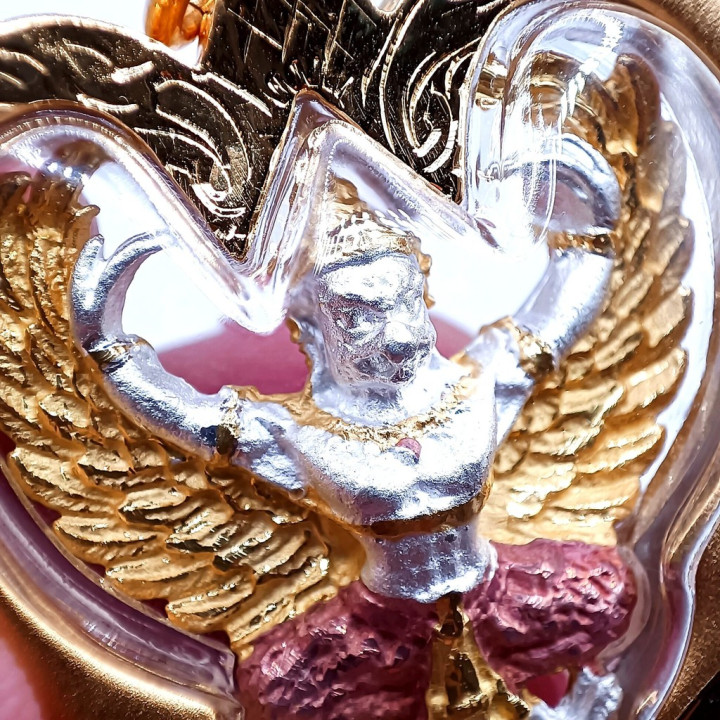Garuda Luang Por Warah Amulet 2567 Gold Plated