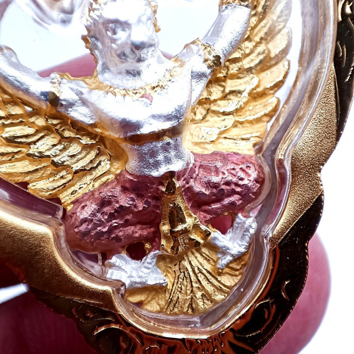 Garuda Luang Por Warah Amulet 2567 Gold Plated