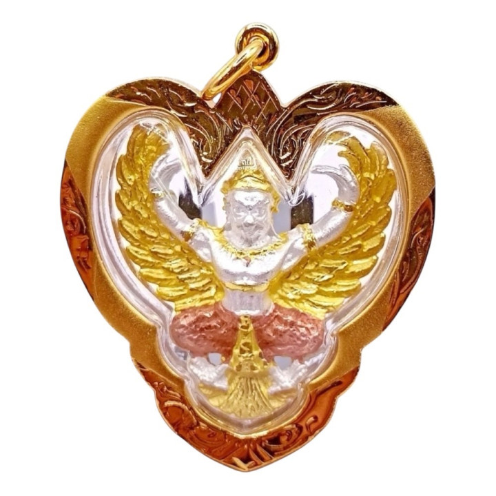 Garuda Luang Por Warah Amulet 2567 Gold Plated