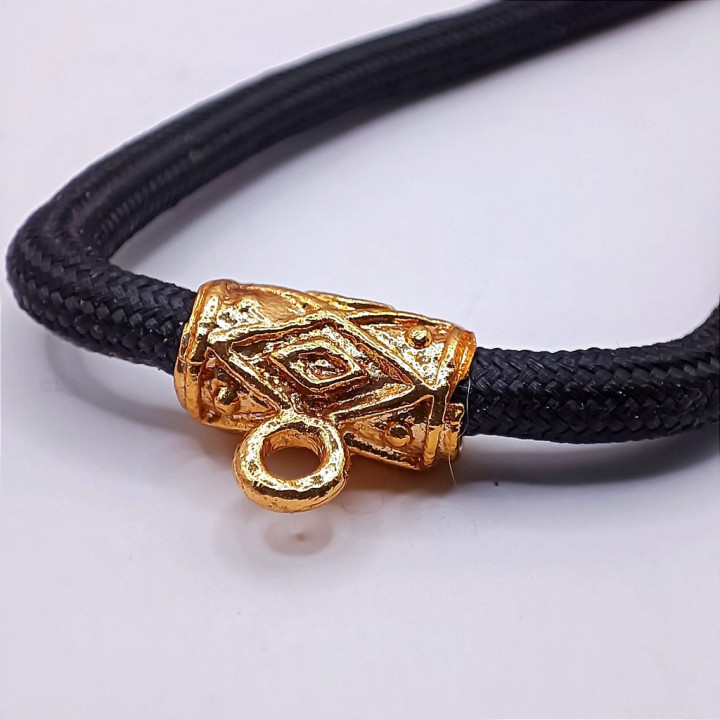 Dragon Head Amulet Necklace Gold Plated 24