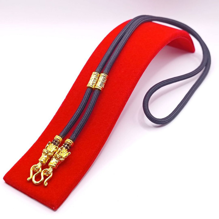 Dragon Head Rope Necklace for Amulet 24 inch
