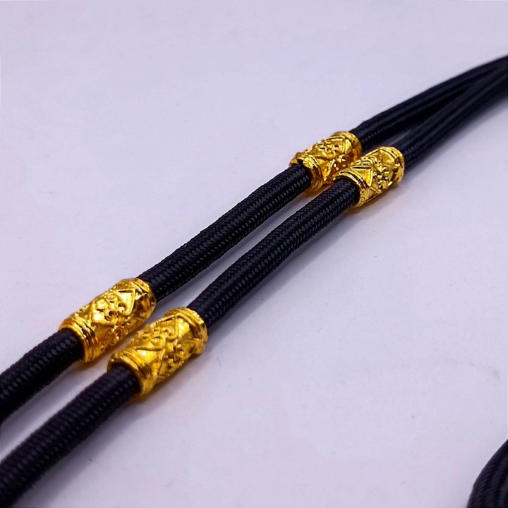 Dragon Head Amulet Necklace Gold Plated 24