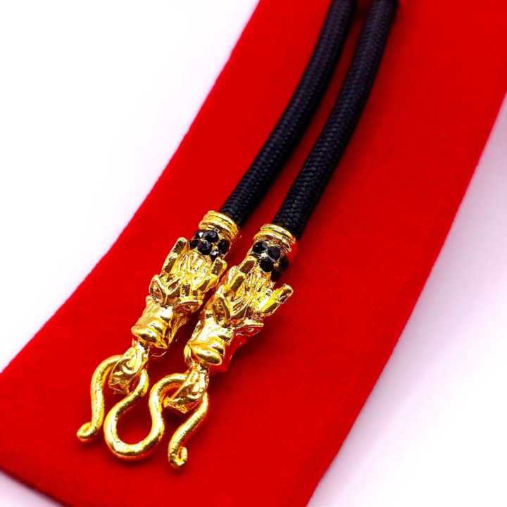 Dragon Head Rope Necklace for Amulet 24 inch