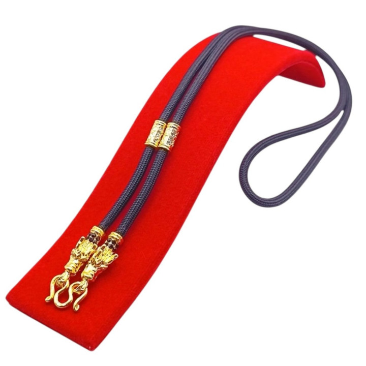 Dragon Head Rope Necklace for Amulet 24 inch