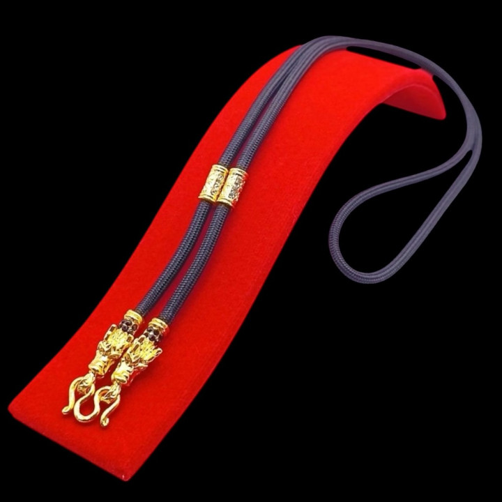 Dragon Head Rope Necklace for Amulet 24 inch
