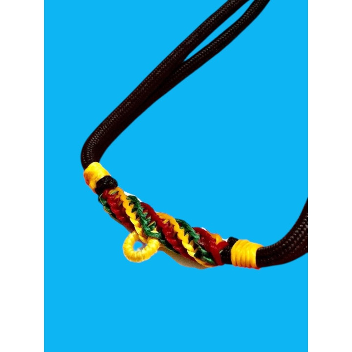 Braided Rope Amulet Necklace for Men