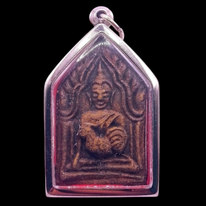 Khun Paen Buddha Amulet Stainless Steel Pendant