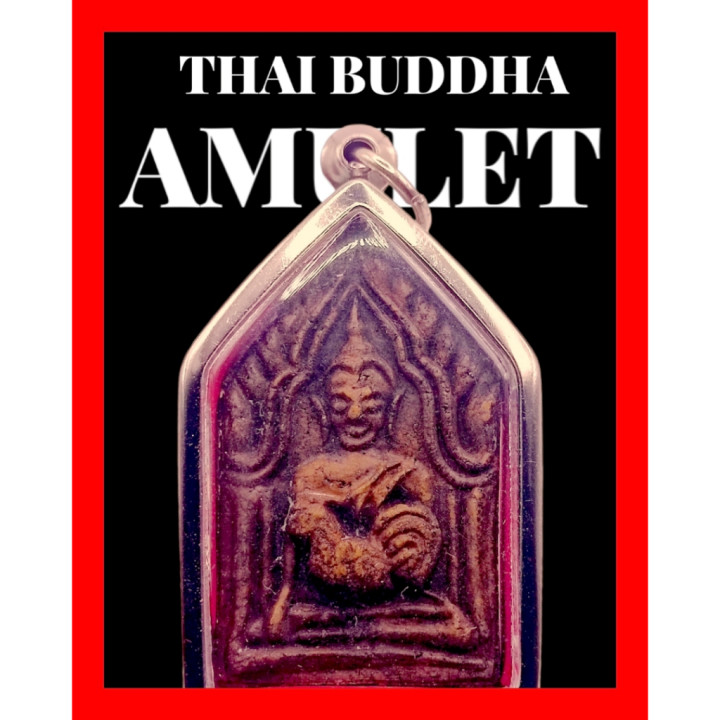 Khun Paen Buddha Amulet Stainless Steel Pendant