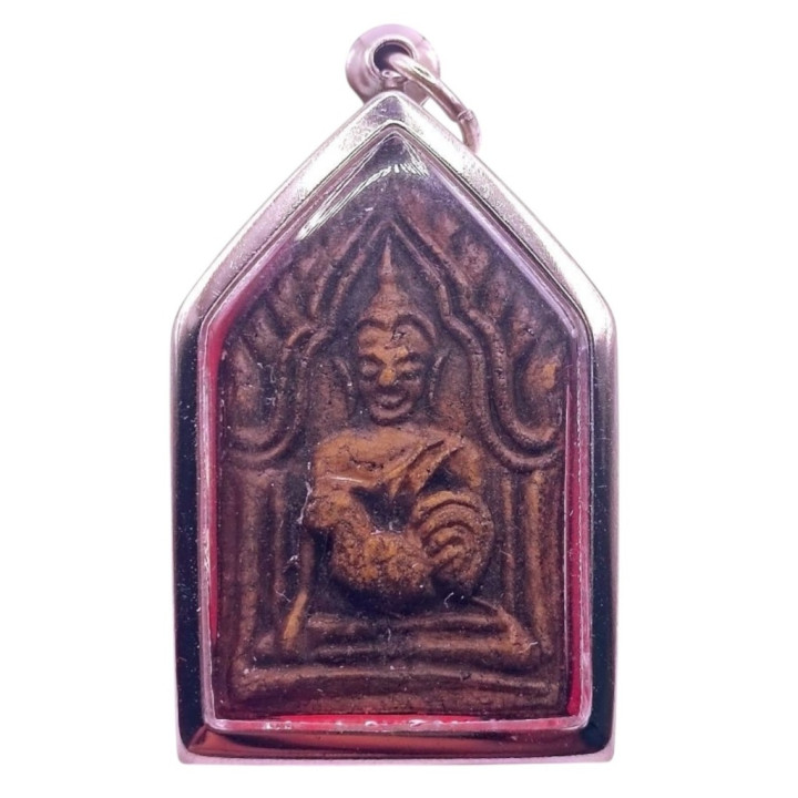 Khun Paen Buddha Amulet Stainless Steel Pendant