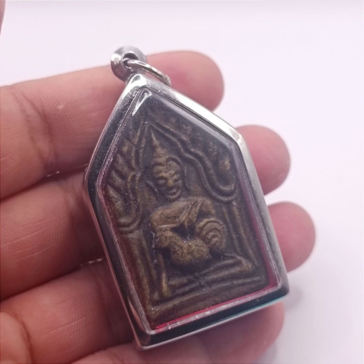 Khun Paen Buddha Amulet Stainless Steel Pendant