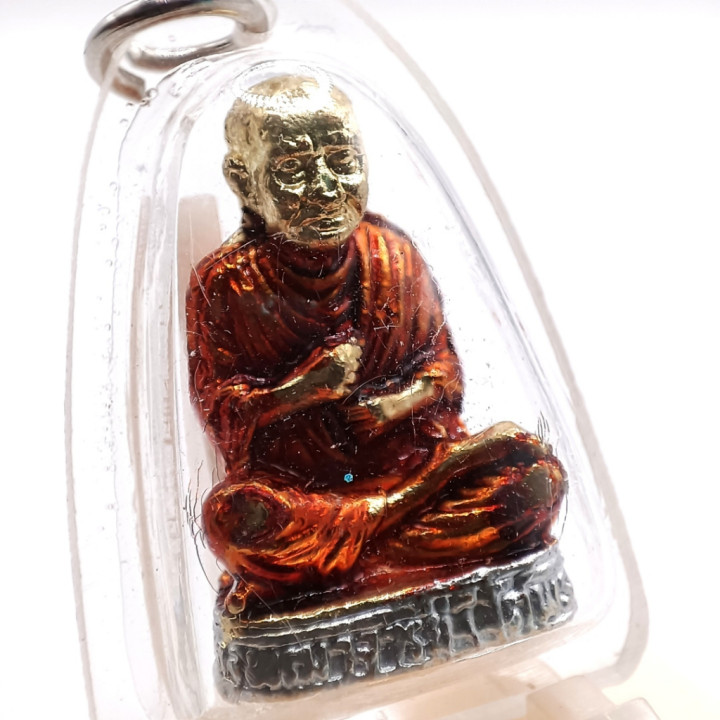 Somdej Toh Wat Rakhang Metal Enamel Pendant