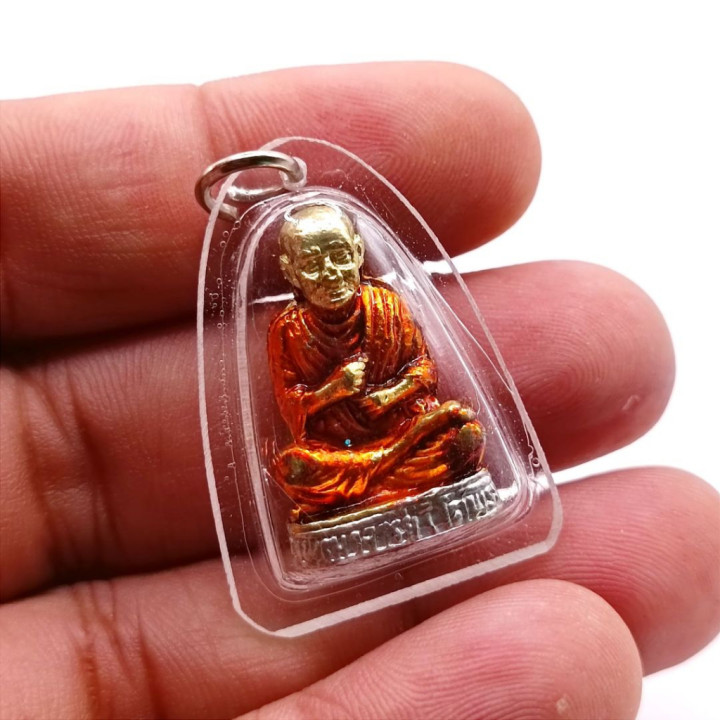 Somdej Toh Wat Rakhang Metal Enamel Pendant