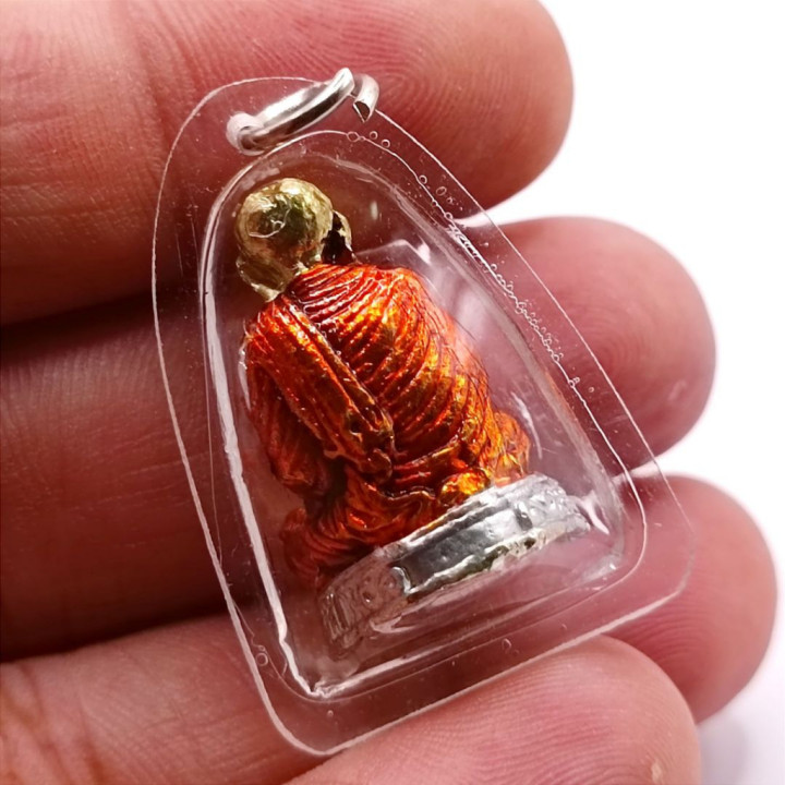 Somdej Toh Wat Rakhang Metal Enamel Pendant