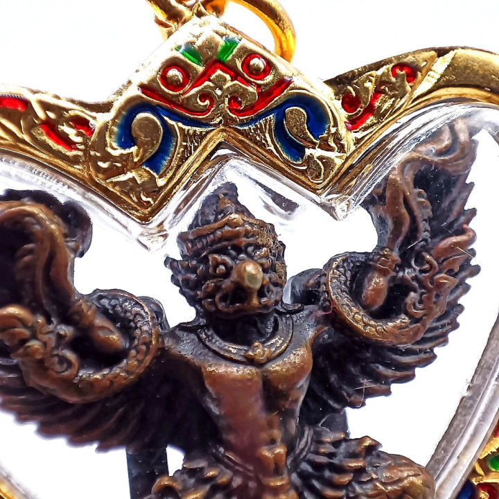 Garuda Naga Amulet by Phra Khiao Wat Huay Ngo