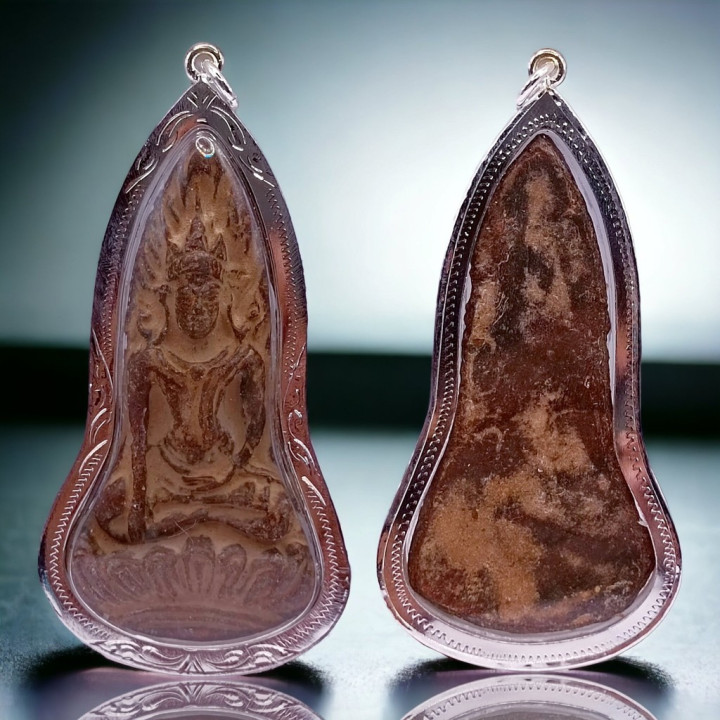 Phra Khon Samo Buddha Pendant Maravijaya Style