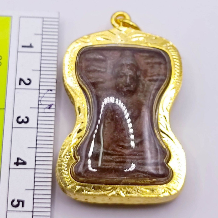 Phra Mahesuan Amulet Red Rust Tin Alloy
