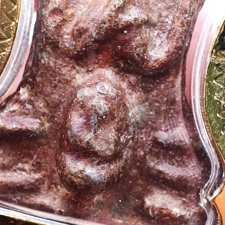 Phra Mahesuan Amulet Red Rust Tin Alloy