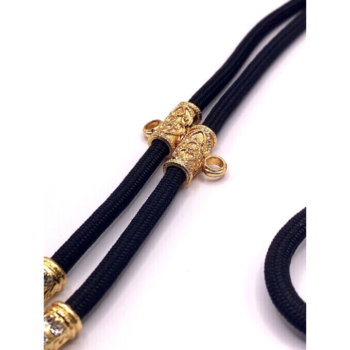 Dragon Head 24K Gold Plated Rope Necklace