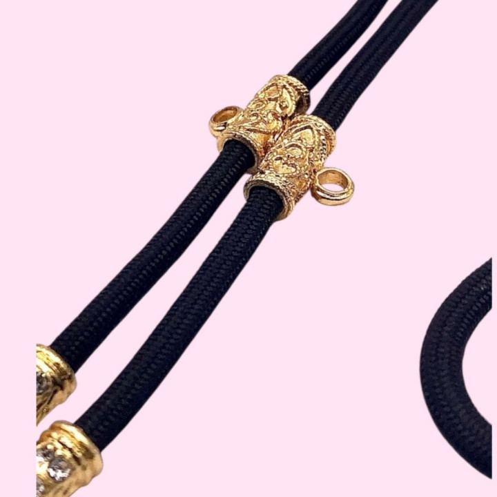 Dragon Head 24K Gold Plated Rope Necklace