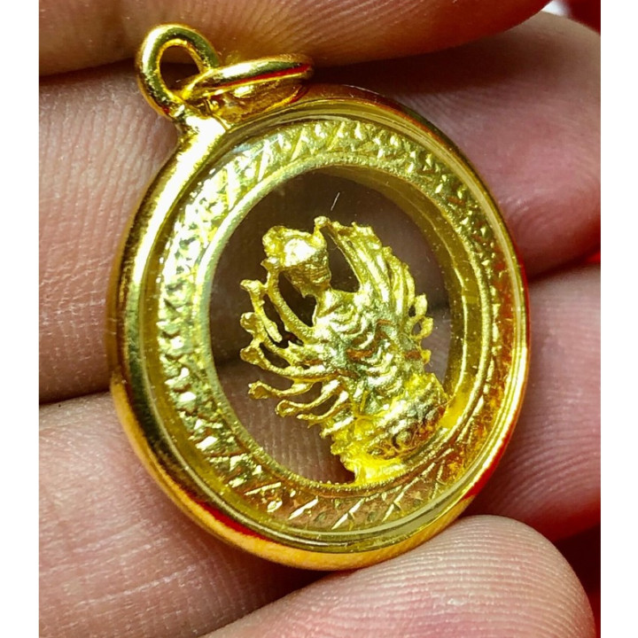 Kuan Yin Thousand Arms 24K Gold Plated Pendant