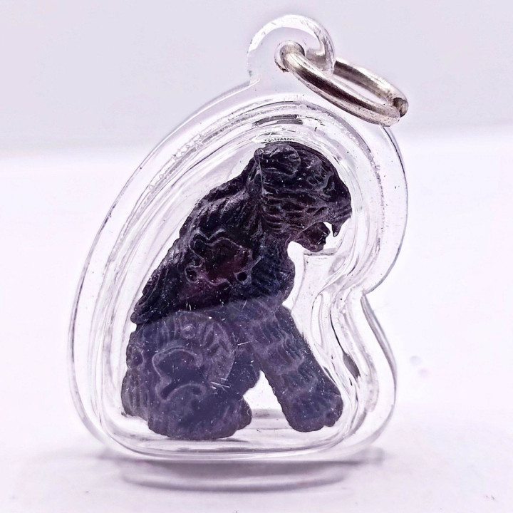 Luang Por Ear Tiger Amulet Bronze Waterproof