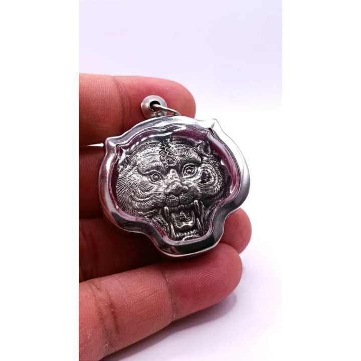 Luang Por Pern Tiger Face Amulet Pendant