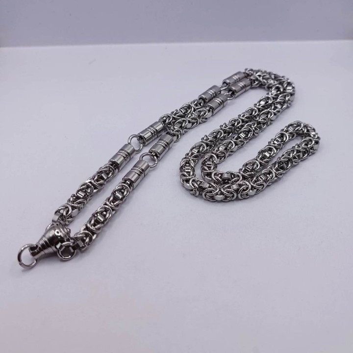 Stainless Steel 5-Amulet Necklace for Men