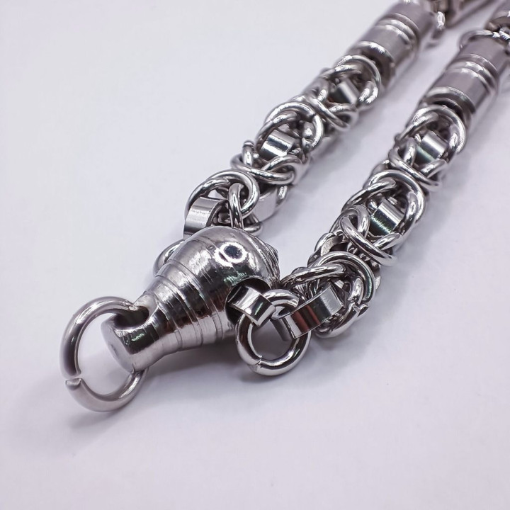 Stainless Steel 5-Amulet Necklace for Men