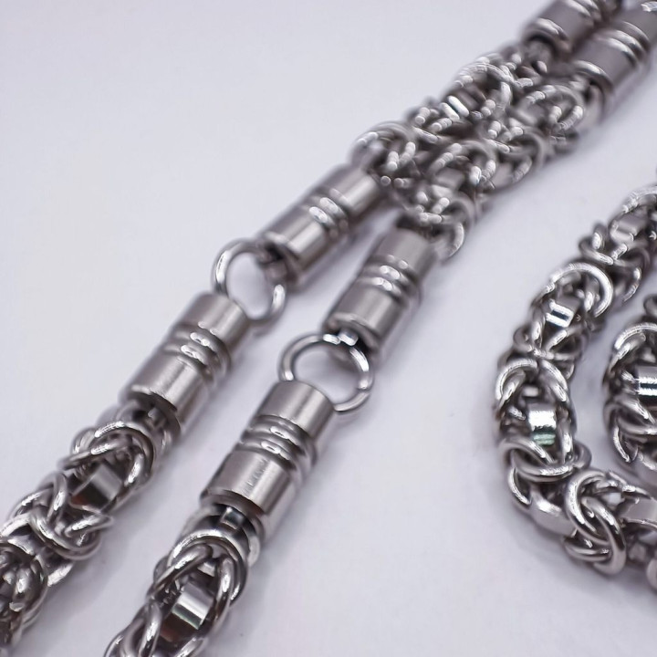 Stainless Steel 5-Amulet Necklace for Men