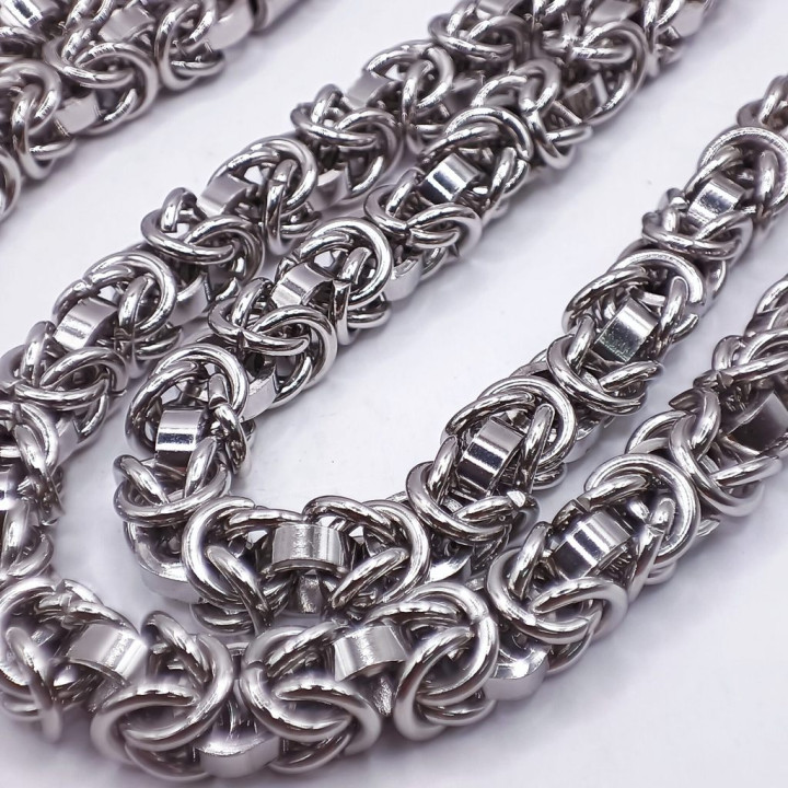 Stainless Steel 5-Amulet Necklace for Men
