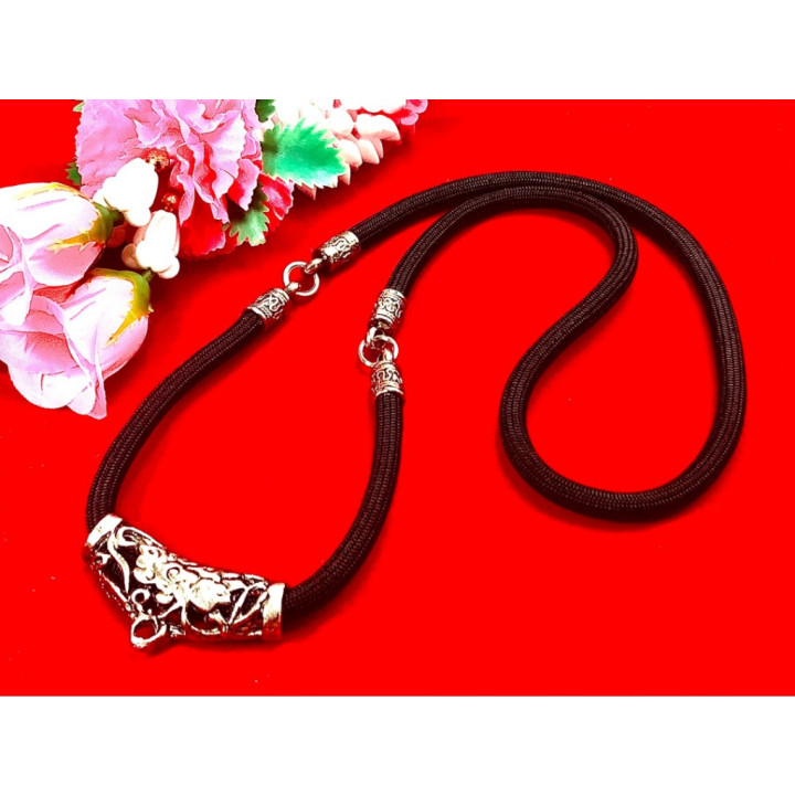 Stainless Steel Amulet Necklace 24 inch