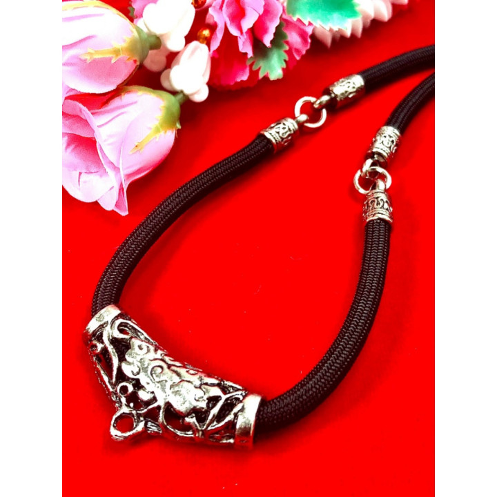 Stainless Steel Amulet Necklace 24 inch