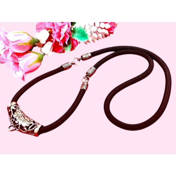 Stainless Steel Amulet Necklace 24 inch