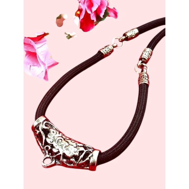 Stainless Steel Amulet Necklace 24 inch