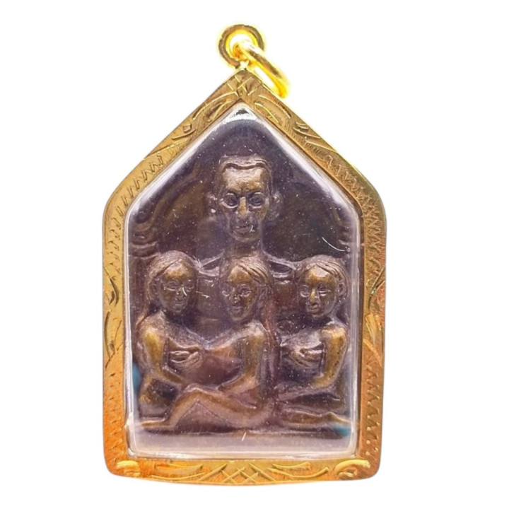 Khun Paen Um Nang Amulet Metal Pendant