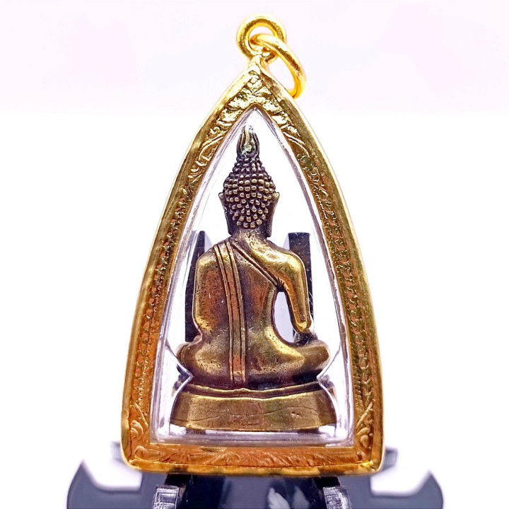 Luang Por Tan Jai Buddha Amulet Gold Plated