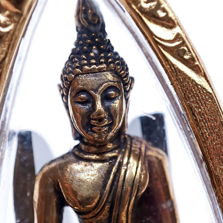 Luang Por Tan Jai Buddha Amulet Gold Plated