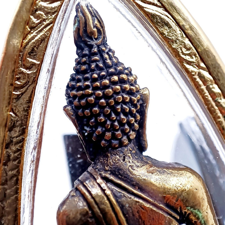 Luang Por Tan Jai Buddha Amulet Gold Plated