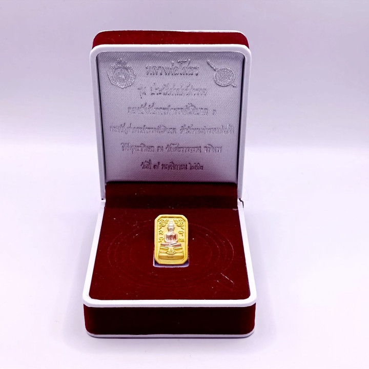 Luang Por Sothorn Buddha Amulet 3K Gold Plated