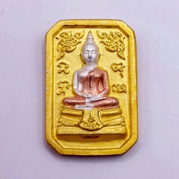 Luang Por Sothorn Buddha Amulet 3K Gold Plated