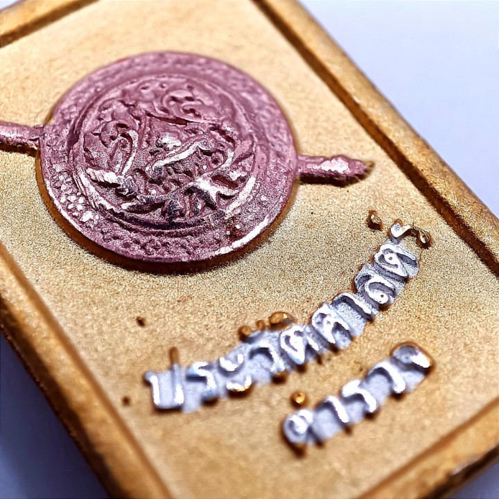 Luang Por Sothorn Buddha Amulet 3K Gold Plated