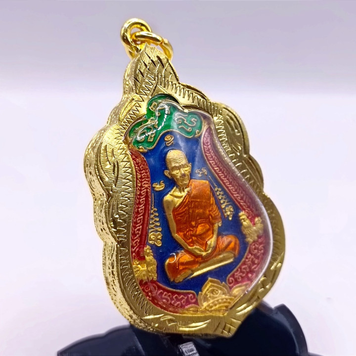 Luang Por Ruay Ruy Tan Jai 2558 Gold Pendant