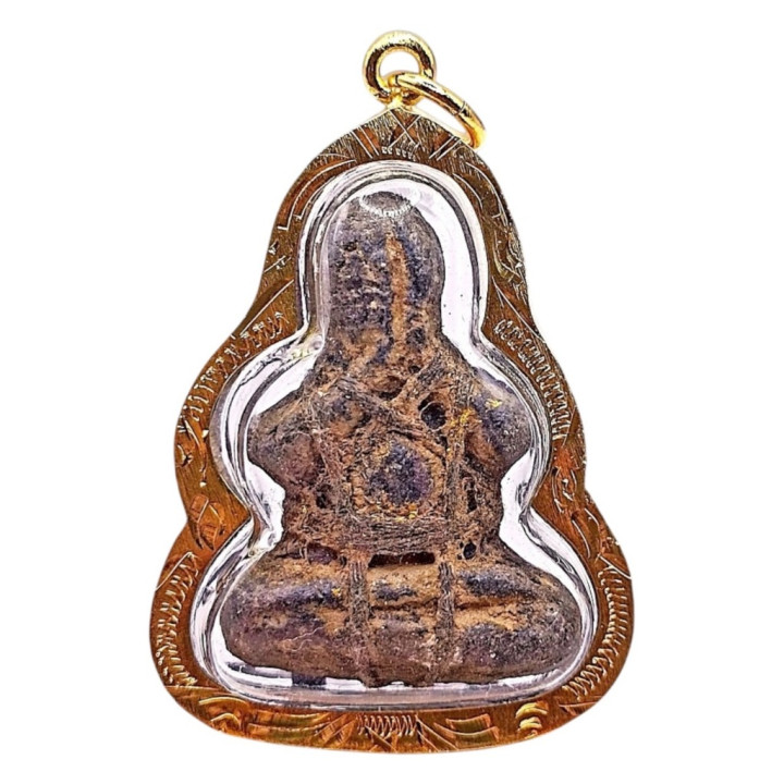 Pidta Luang Pu Iam Amulet Gold Plated