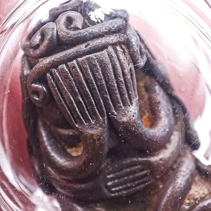 Luang Pu Iam Wat Nang Phra Pidta Bronze Amulet