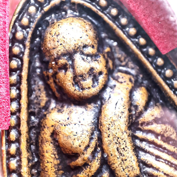 Luang Por Ngern Wat Bang Klan Copper Amulet